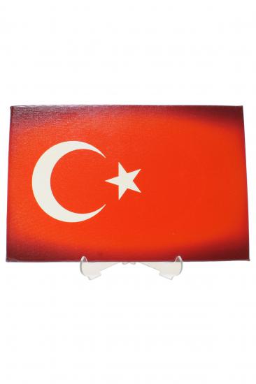Türk Bayrağı Dikdörtgen Kanvas Tablo