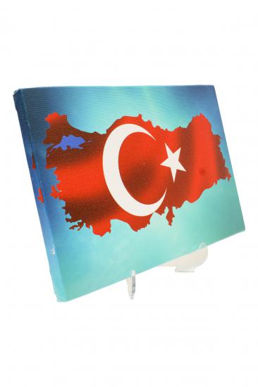 Türkiye Haritası Dikdörtgen Kanvas Tablo